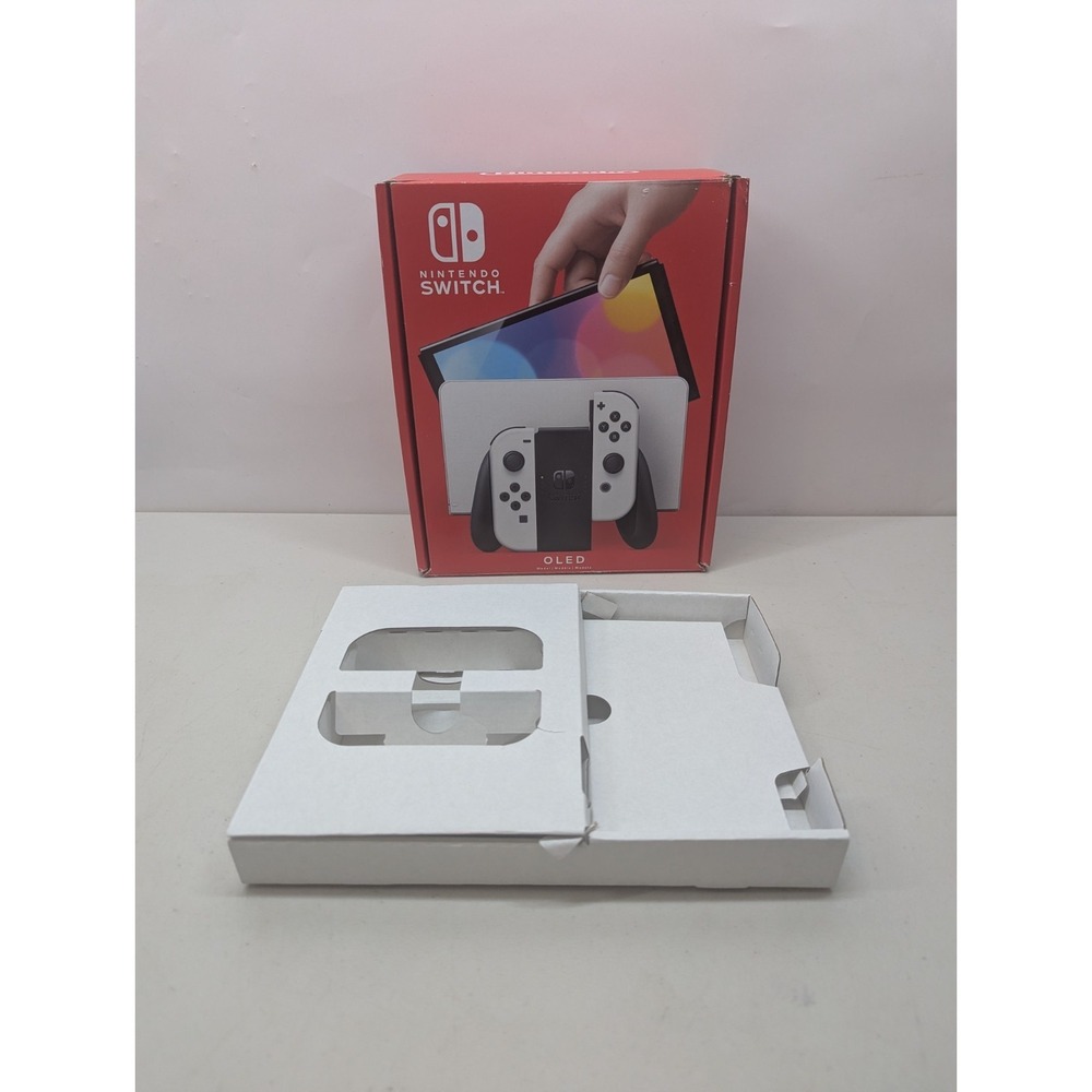 Nintendo Switch Oled BOX ONLY+ Cardboard Inserts Original Packaging Replacement - Picture 2 of 11